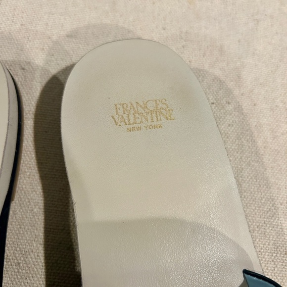 France’s Valentine Black leather cloud slide sandals size 9.5 B - Picture 12 of 16